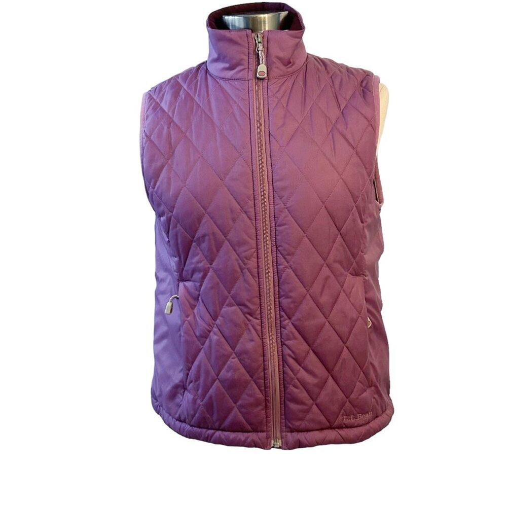 LL BEAN Diamond Stitch Puffer Vest S